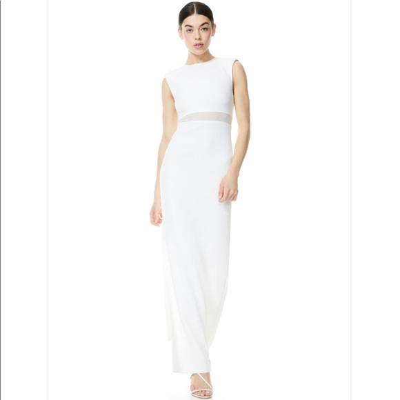 Alice and Olivia Whitley Dress in White size 8 - Picture 2 of 12